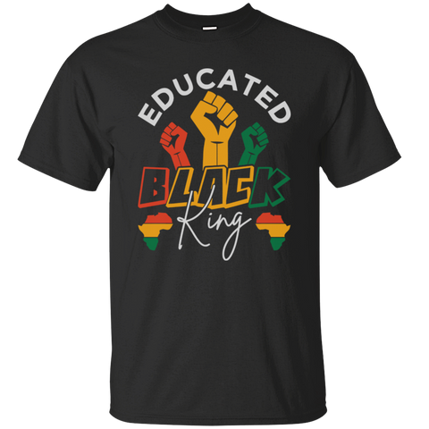 Educated Black King History Juneteenth 1865 Afro Woman Girl Queen Melanin African American Gift Unisex T-Shirt