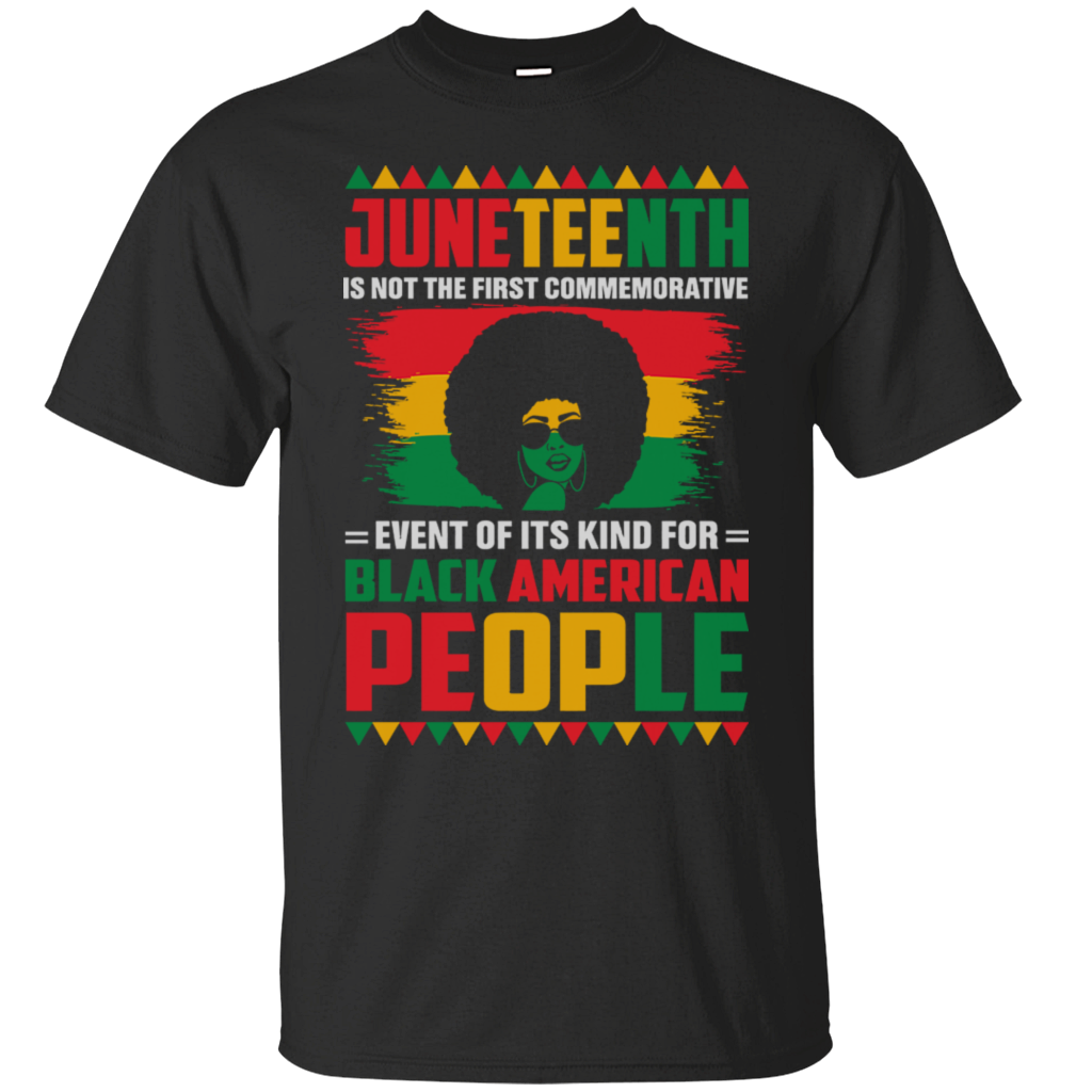 Black American People History Month Juneteenth 1865 Afro Woman Girl Queen Melanin Gift Unisex T-Shirt