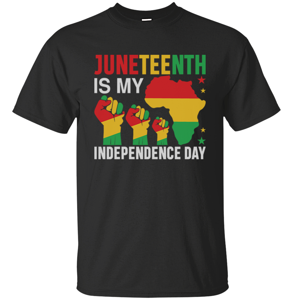 Independence Day Black Month History Juneteenth Vibes 1865 Afro Woman Girl Queen King Melanin Gift Unisex T-Shirt