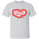 Happy Valentine's Day Retro Love Heart Friends Girlfriend Boyfriend Wife Husband Family Gift Unisex T-Shirt