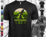Papasaurus Rex 2 Babies Papa Dad Daddy Fathers Day Trex Dinosaurus Dino Love Heart Family Gift Unisex T-Shirt