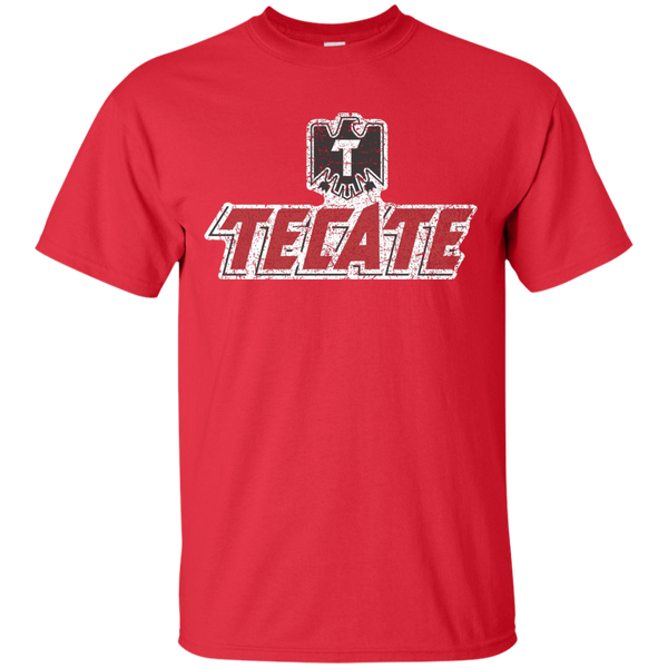 Tecate Beer T-Shirt Custom Designed Color Worn Label Pattern