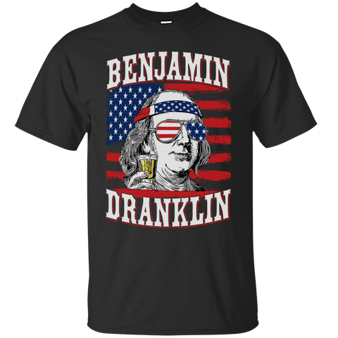 Benjamin Dranklin Franklin Independence Day July 4th American Flag Veteran Army Soldier Gift Unisex T-Shirt
