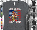 Make America Great Again Trump Beer Independence Day July 4th American Flag Veteran Army Gift Unisex T-Shirt