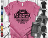 Merica Busch Beer Inspired American Flag Patriotic Independence Day July 4th Gift Unisex T-Shirt