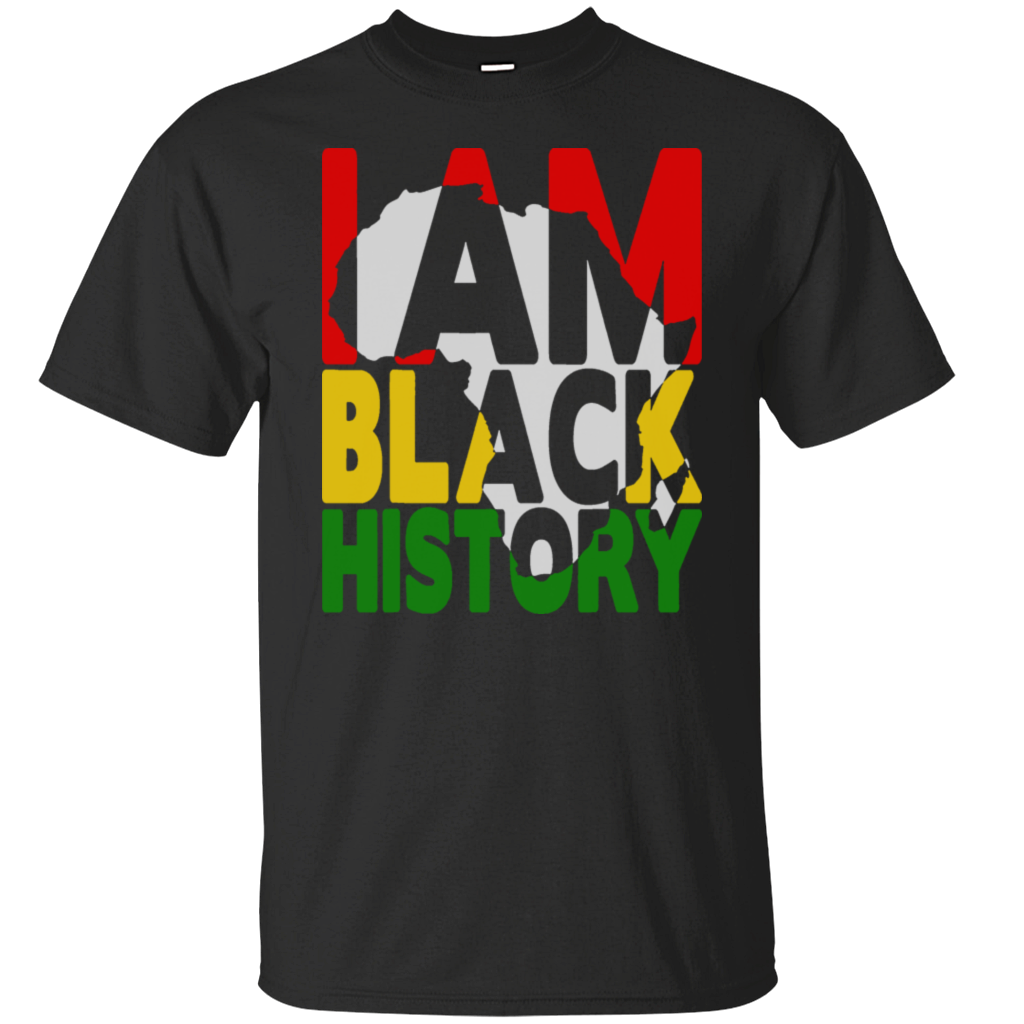 I Am Black History Juneteenth 1865 Afro Woman Man Girl Queen King Melanin African American Gift Unisex T-Shirt