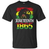 Juneteenth 1865 Black History Afro Woman Man Girl Queen King Melanin African American Pride Gift Unisex T-Shirt