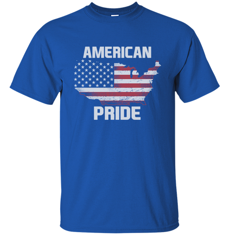 American Pride LGTBQ Rainbow Freedom Peace American Flag Independence Day July 4th Gift Unisex T-Shirt