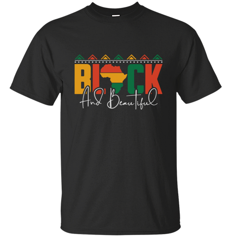 Black Beautiful History Juneteenth 1865 Afro Woman Girl Queen King Melanin African American Gift Unisex T-Shirt