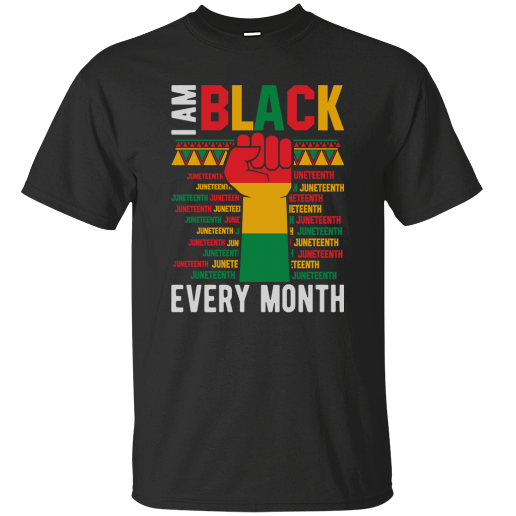 I Am Black Magic History Month Juneteenth 1865 Afro Woman Girl Queen Melanin Gift Unisex T-Shirt