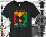 Love Black People Month History Juneteenth Vibes 1865 Afro Woman Girl Queen King Melanin Gift Unisex T-Shirt