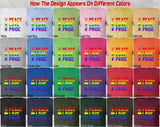 Peace Love Pride Heart Rainbow Color LGTBQ Freedom Gift Unisex T-Shirt