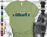 Mount Explore Letters Camping Travel Adventure Wild Nature Mountain Forest Trip Lake Gift Unisex T-Shirt