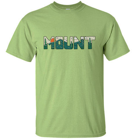 Mount Explore Letters Camping Travel Adventure Wild Nature Mountain Forest Trip Lake Gift Unisex T-Shirt