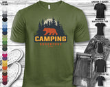 Bear Adventure Explore Camping Travel Wild Nature Mountain Forest Trip Lake Gift Unisex T-Shirt