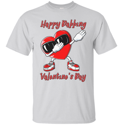 Happy Dabbing Valentine's Day Dance Love Heart Friends Girlfriend Boyfriend Wife Husband Gift Unisex T-Shirt
