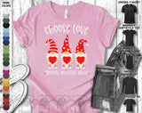 Happy Valentine's Day Gnome Love Heart Friends Girlfriend Boyfriend Wife Husband Family Gift Unisex T-Shirt