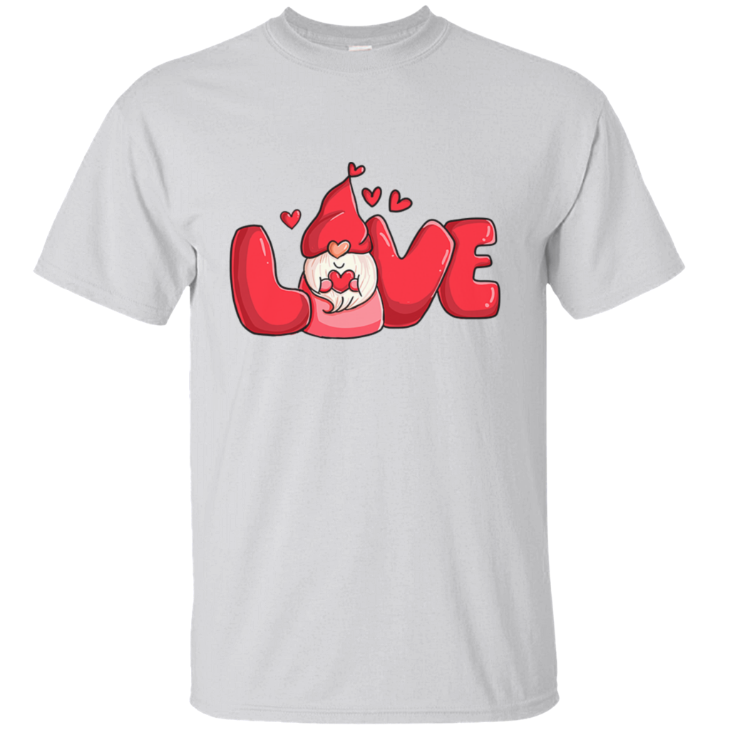 Gnome Happy Valentine's Day Heart Friends Girlfriend Boyfriend Wife Husband Family Gift Unisex T-Shirt