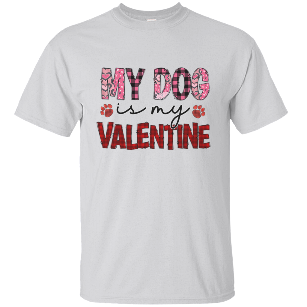 Happy Valentine's Day Dog Heart Friends Girlfriend Boyfriend Wife Husband Family Gift Unisex T-Shirt