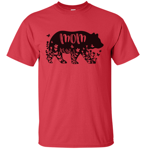 Dad Daddy Papa Mama Mom Mammy Bear Grizzly Flower Animal Mothers Fathers Day Nurse Love Heart Family Gift Unisex T-Shirt