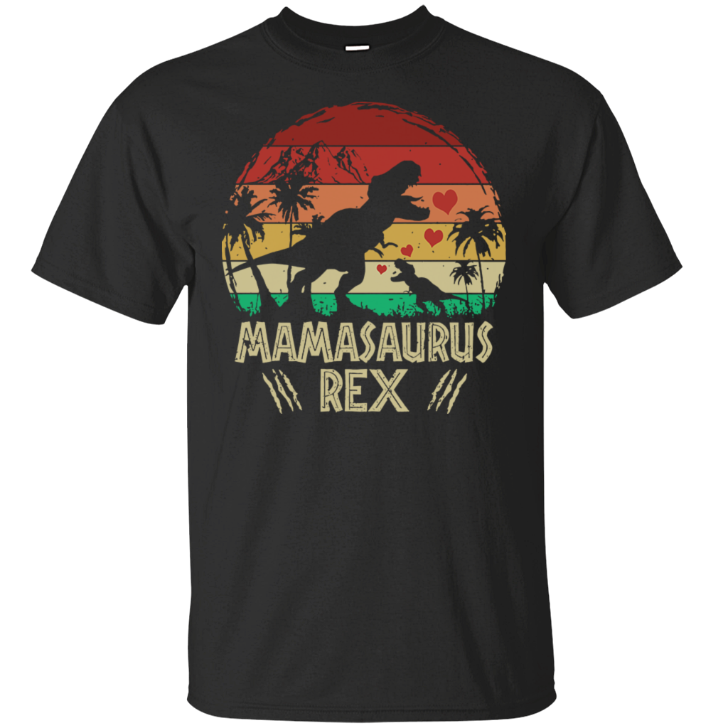 Mamasaurus Rex Baby Mama Mom Mammy Mothers Day Trex Dinosaurus Dino Love Heart Family Gift Unisex T-Shirt