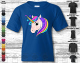 Unicorn Heads Glitter Rainbow Mom Mothers Day Mama Mammy Love Heart Family Gift Unisex T-Shirt