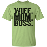 Wife Mom Boss Mothers Day Mama Mammy Love Heart Family Gift Unisex T-Shirt