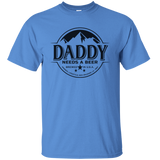 Daddy Pappy Needs Beer Logo Busch Father's Mother's Day Dad Papa Veteran Husband Family Gift Unisex T-Shirt