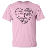 Mama Heart Word Mother's Day Mom Mammy Dad Love Family Gift Unisex T-Shirt