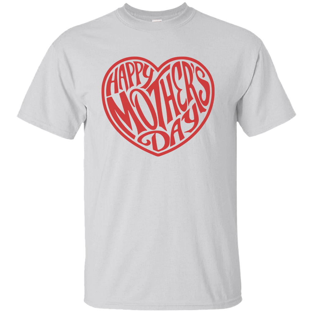 Mama Heart Happy Mother's Day Mom Mammy Dad Love Family Gift Unisex T-Shirt