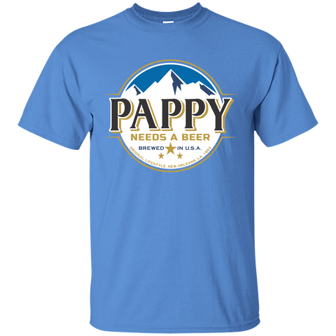Pappy Daddy Needs A Beer Logo Father's Mother's Day Dad Papa Veteran Gift Unisex T-Shirt