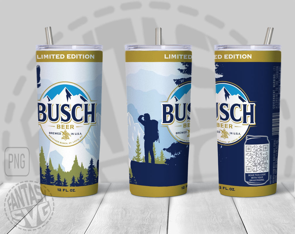 Unofficial Busch Light Latte Beer Logo Can Wrap Limited Edition