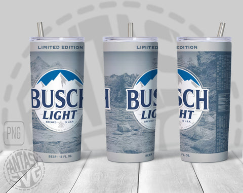Busch Light Latte Beer Logo Inspired Can Wrap