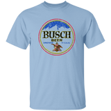 Busch Beer T-Shirt Custom Designed Color Round Worn Label Pattern