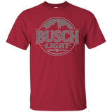 Busch Light Beer T-Shirt Custom Designed Gray Worn Label Pattern