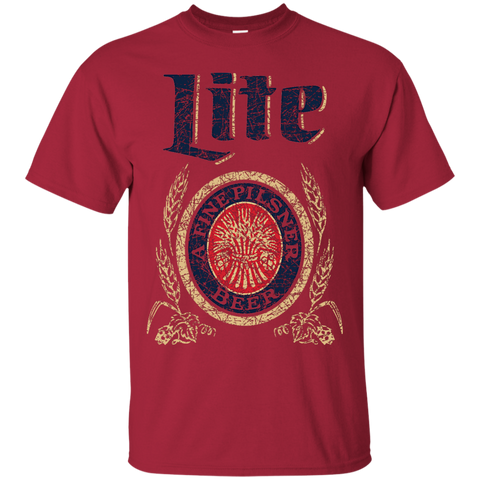Miller Lite Beer Brand Logo Label T-Shirt