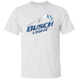 Busch Light Beer T-Shirt Custom Designed Color Worn Label Pattern