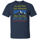 Busch Beer T-Shirt Custom Designed Color Worn Label Pattern