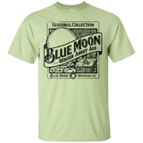 Blue Moon Beer T-Shirt Custom Designed Black Worn Label Pattern