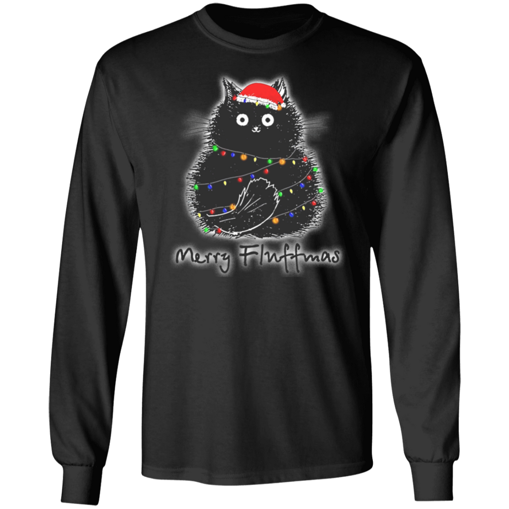 Christmas Cats Long Sleeve Funny Gift Sweatshirt Shirt 05-010