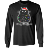 Christmas Cats Long Sleeve Funny Gift Sweatshirt Shirt 05-010