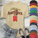 Michelob Amber Bock Beer T-Shirt Custom Designed Color Worn Pattern